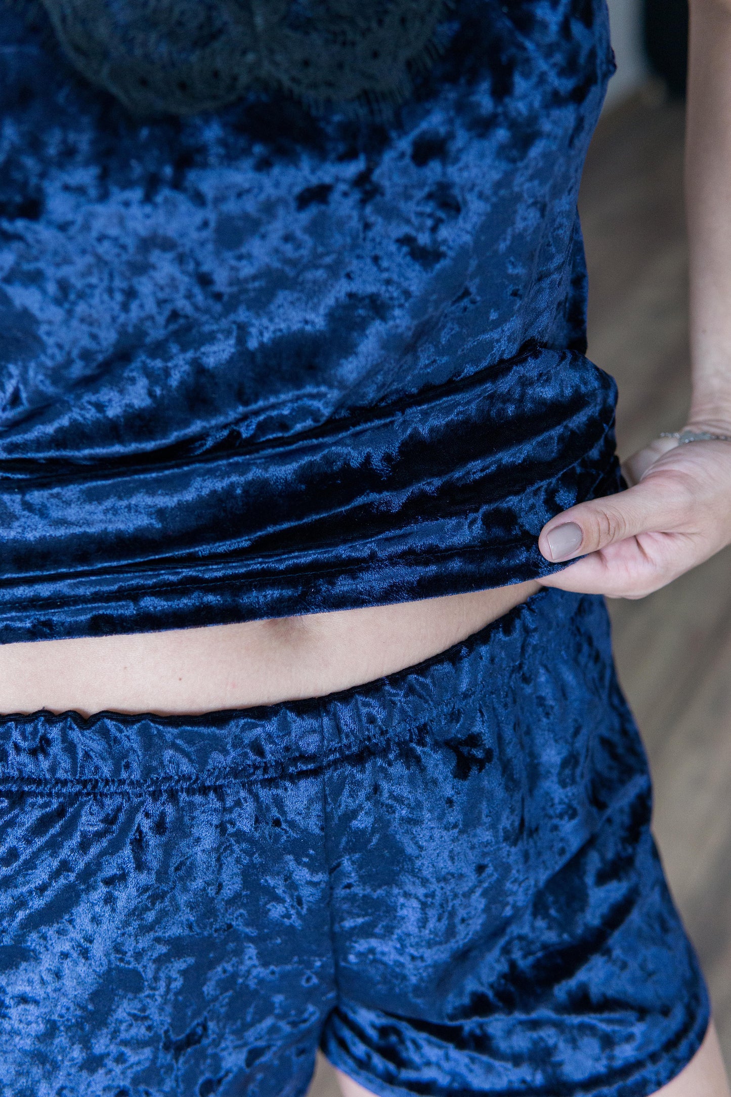 Піжама жіноча із мармурового велюру (розмір S)